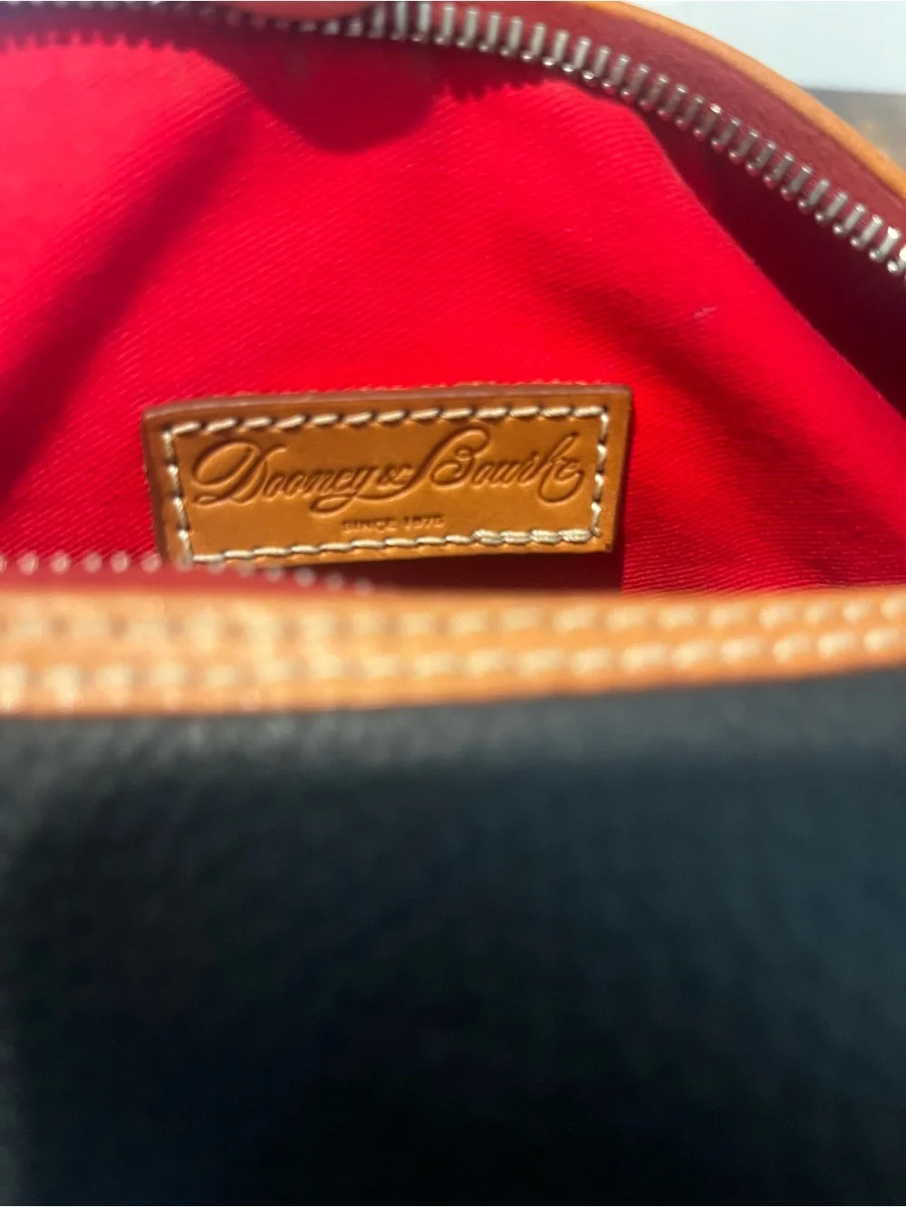 Authentic Dooney & Bourke Pebbled Leather Hobo Shoulder Bag